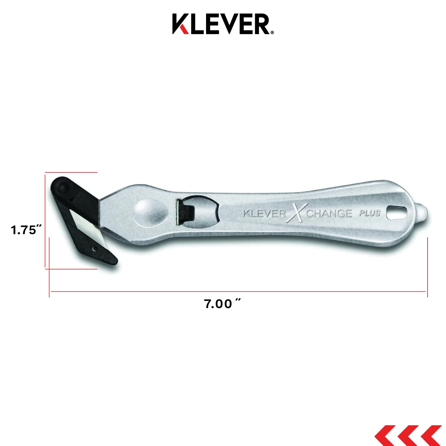 Klever X-Change PLUS box cutter w/Wide Cut, Utility Knife